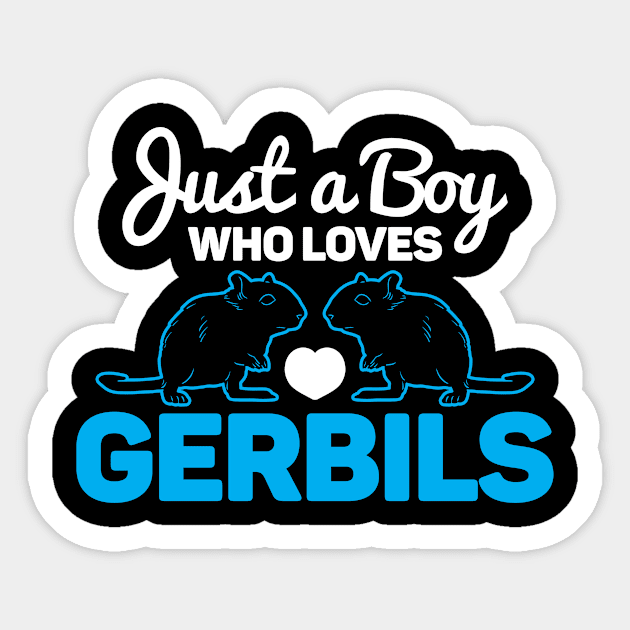 A Boy Who Loves Gerbils Sticker by Trash Panda Internet Store